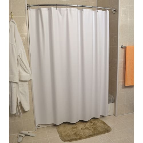 Vintaff Embossed Taffeta Finish Shower Curtain, 36"x72", White